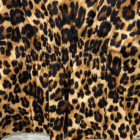 Charter Club leopard Print Button-Up Jacket With 3/4 Sleeves Coastal Grandma - Picture 5 of 7